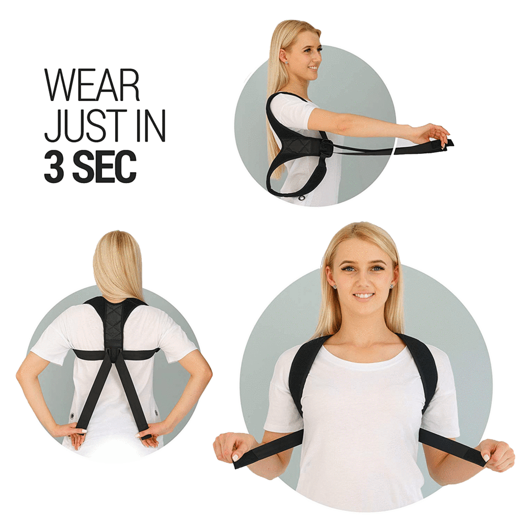 Posture Corrector - Shoulder Support for Women & Men (Adjustable to All Body Sizes)